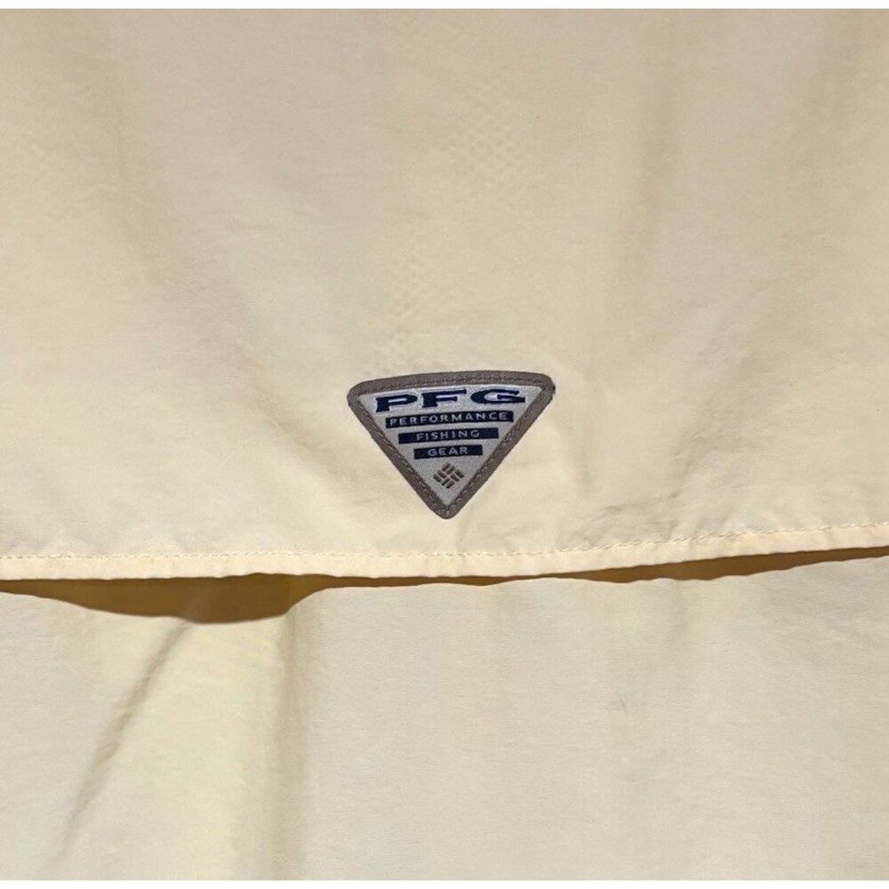 Columbia Sportswear PFG Omni Shade Shirt Men's Size XL Yellow Vented Fishing - Picture 5 of 12